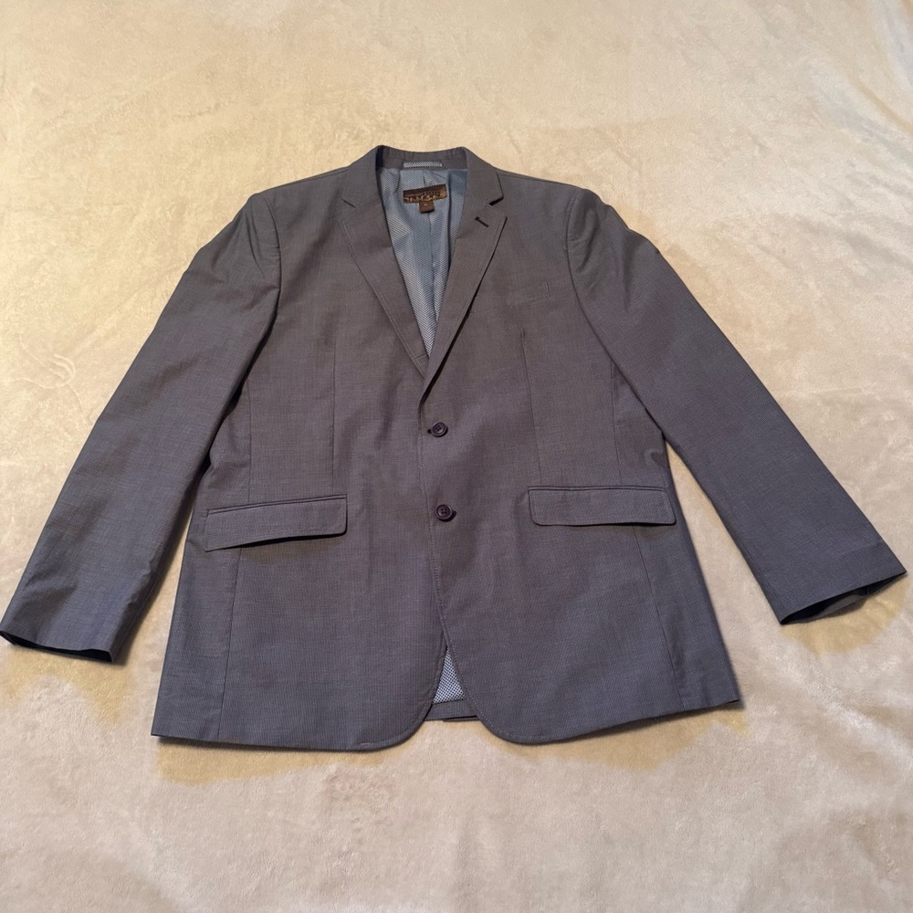 Pronto Uomo Blue Gray Blazer